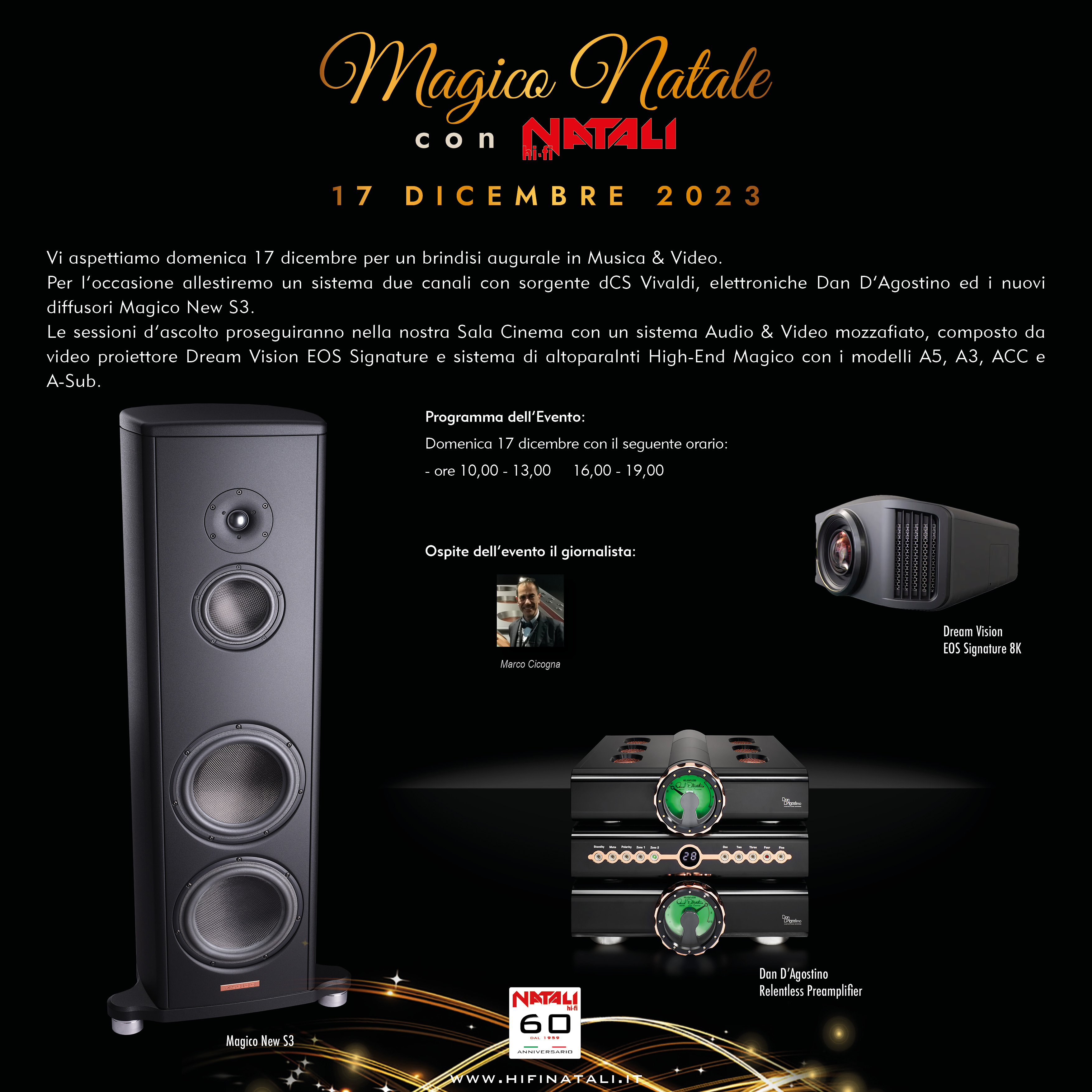 news AudioNatali - Domenica 17 dicembre 2023 presso HiFi Natali: Magico Natale con Natali